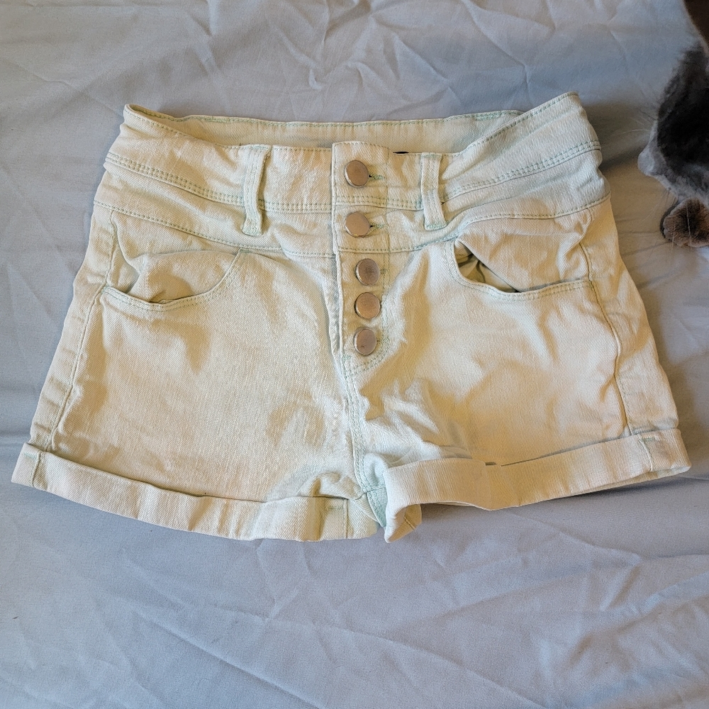Light teal shorts